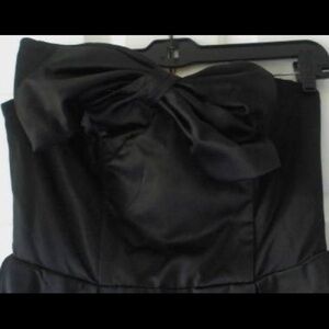 Womens Black Kate Young Strapless Party Dress 6